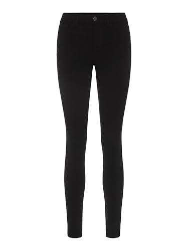 Pieces Pcskin Mw jeggings donna nero taglia L elasticizzati