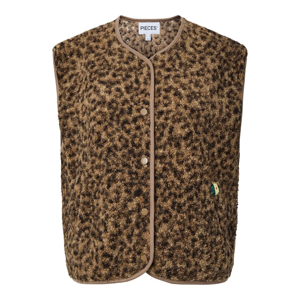 Pieces Katty Teddy gilet donna 2XL in pile
