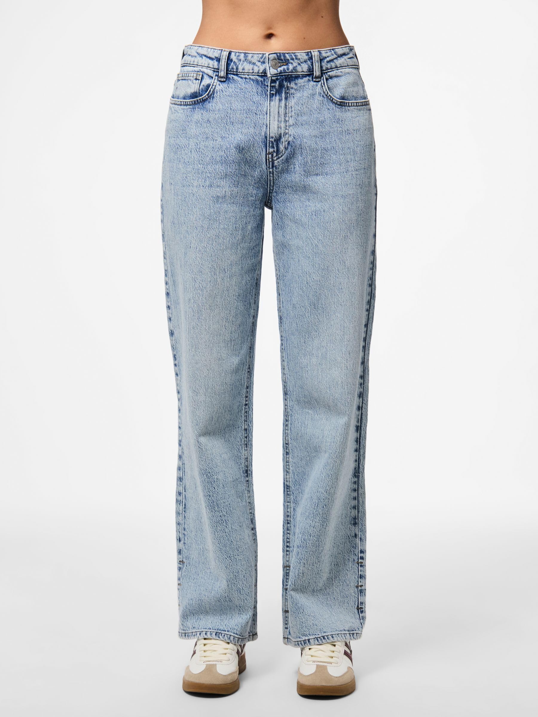 Pieces Pcjill jeans dritti donna 42-44 vita alta