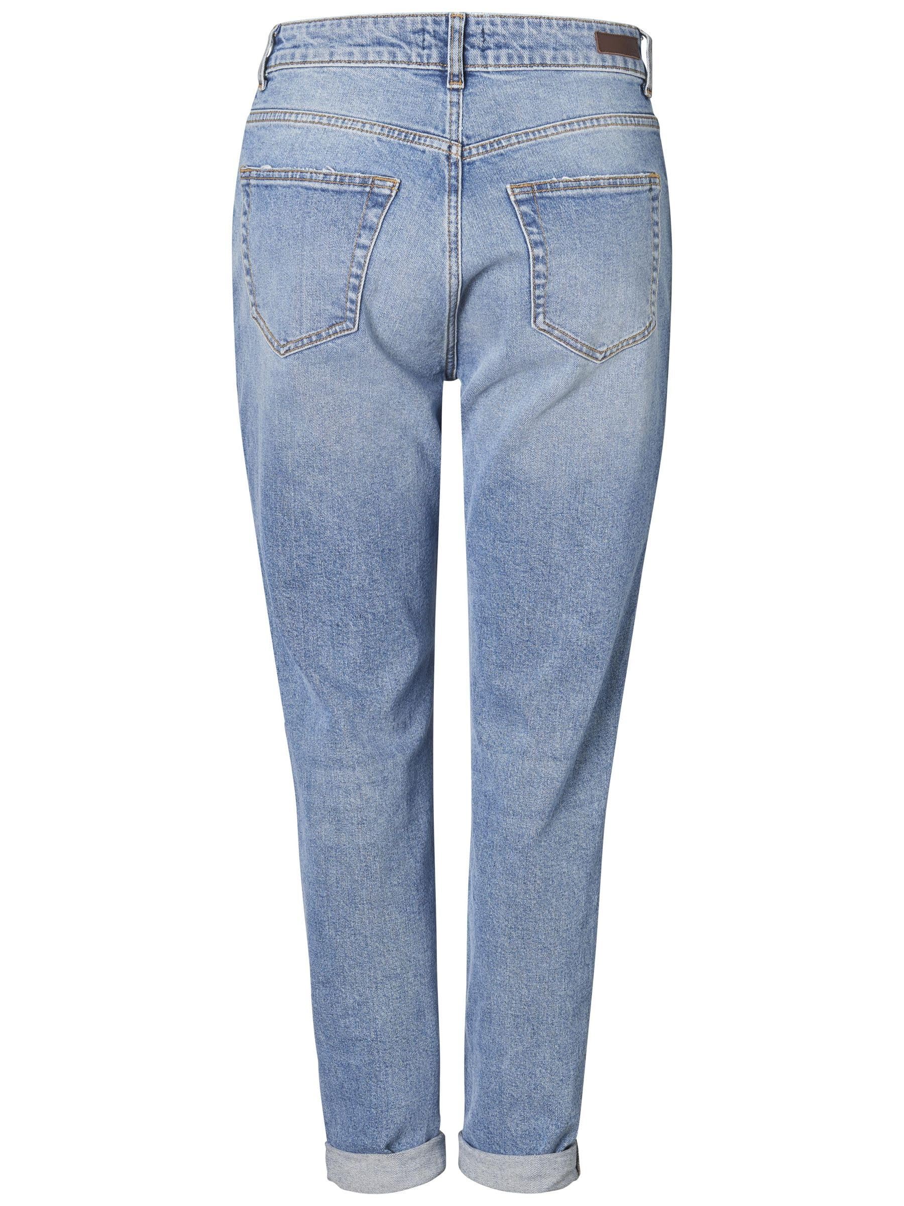 Pieces Pcleah Mom HW Ank Lb110-ba Noos jeans donna M