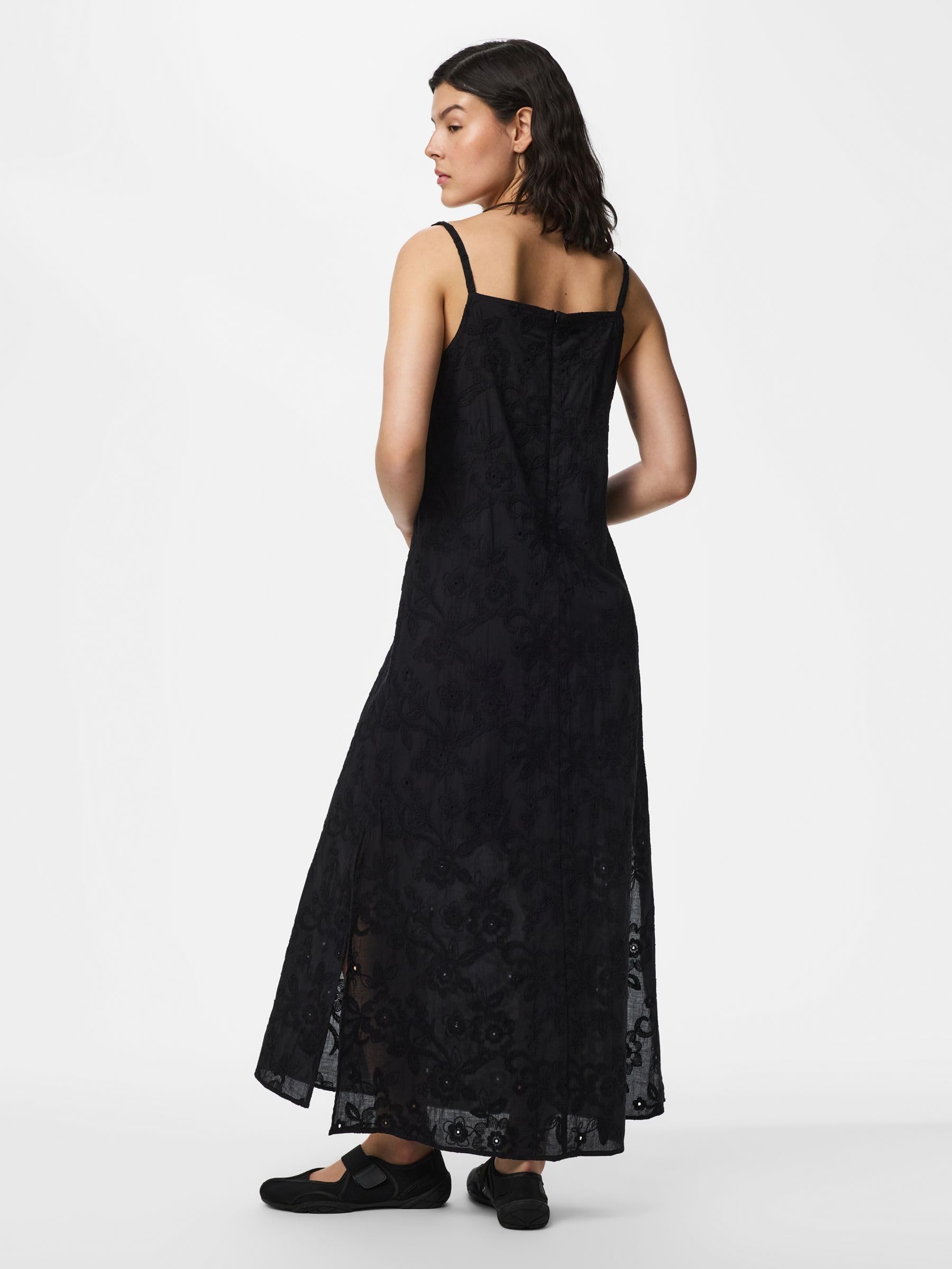 Pieces Pcginger SL Ankle Dress abito lungo smanicato