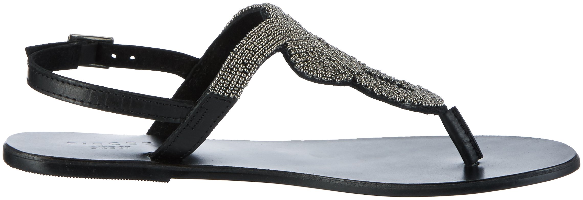 Pieces Pscarmen New Blk sandali zeppa donna neri