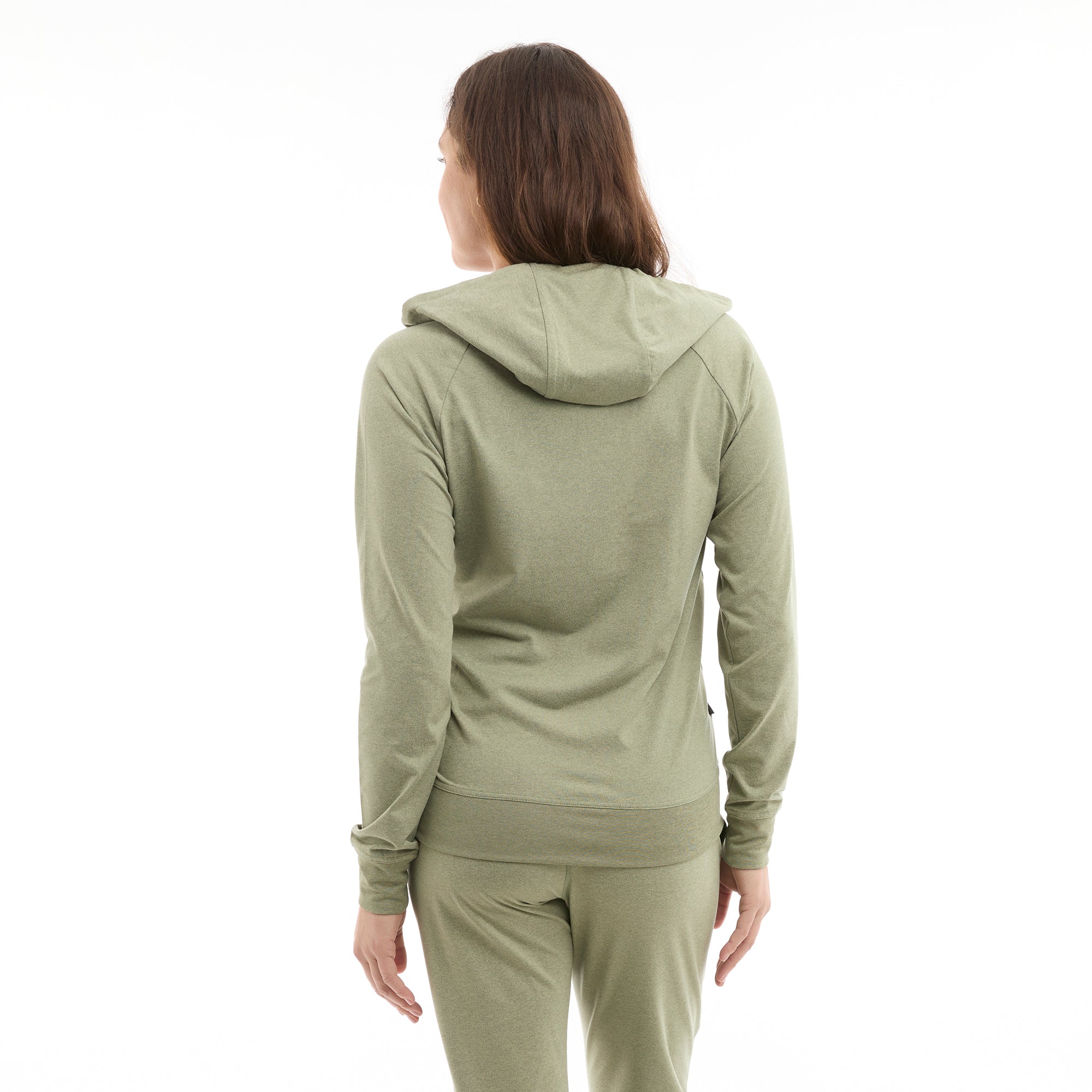 Pelagic Ws Sunrise felpa zip donna verde morbida