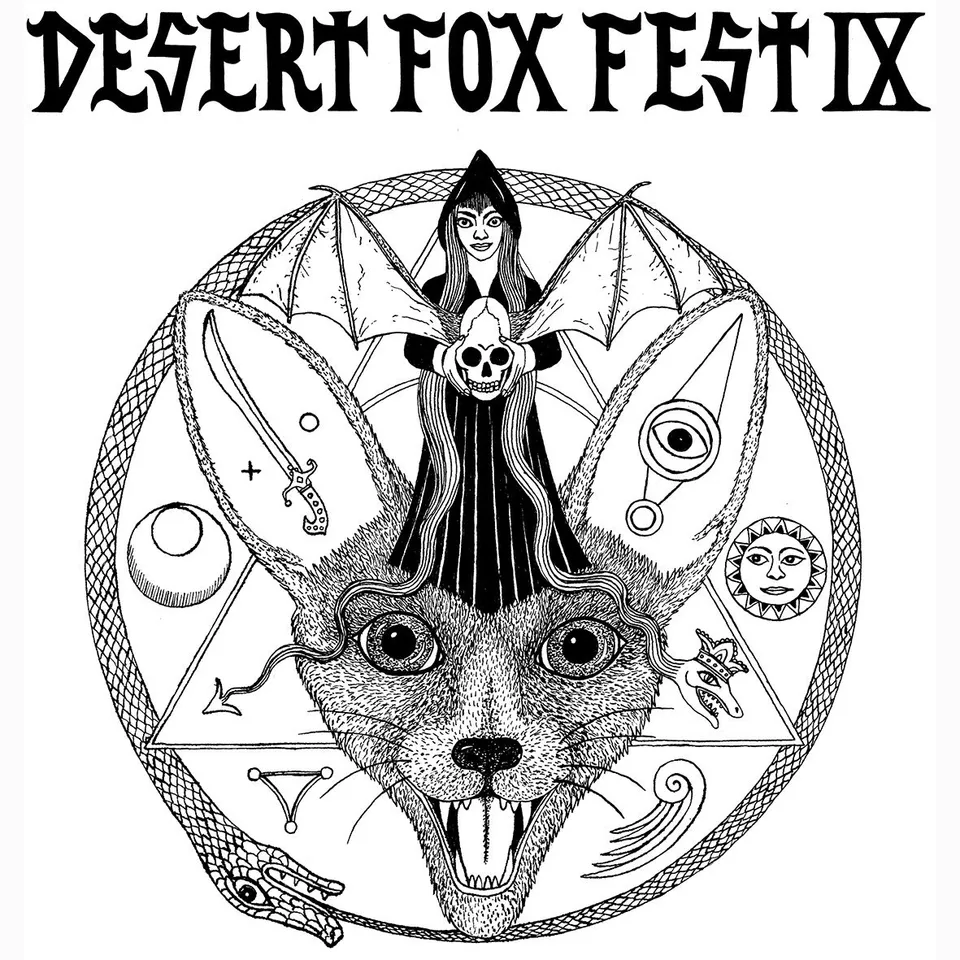 Matrix Music Store Desert Fox Fest IX t-shirt cotone organico