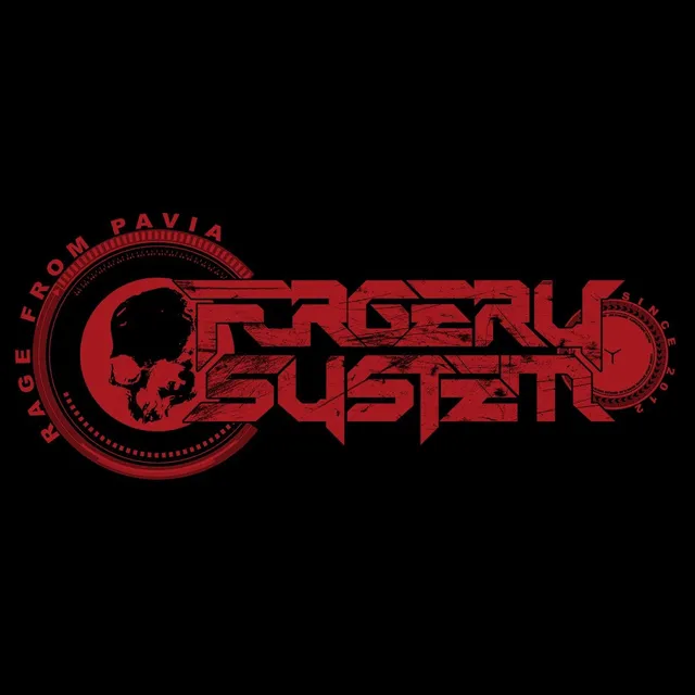 Matrix Music Store Forgery System Red Logo t-shirt cotone organico