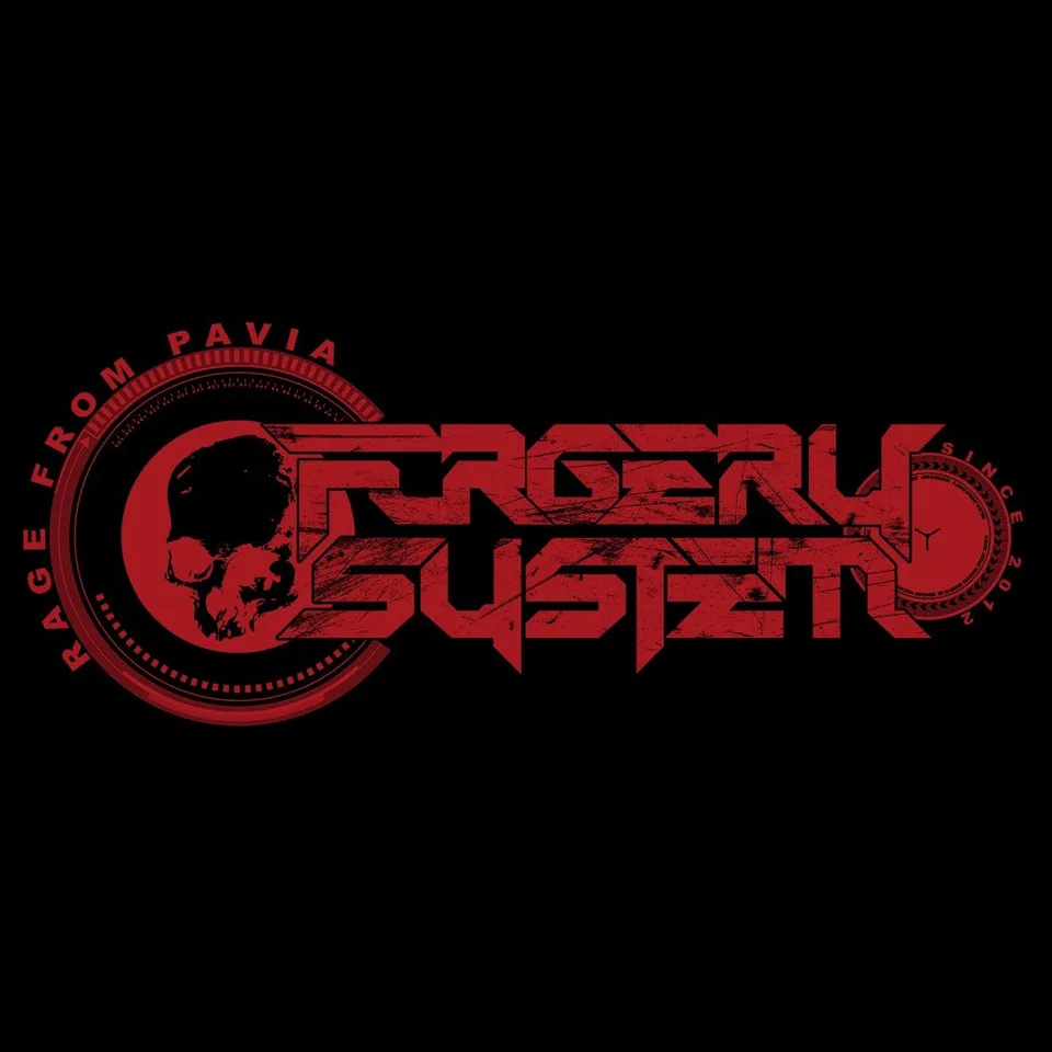 Matrix Music Store Forgery System Red Logo t-shirt cotone organico