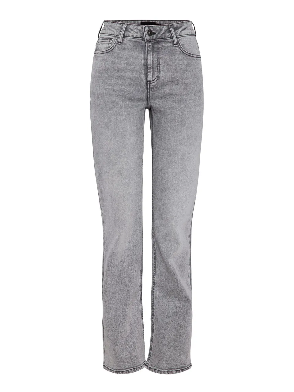 Pieces Pckelly MW Straight LG jeans donna 28W/32L gamba dritta
