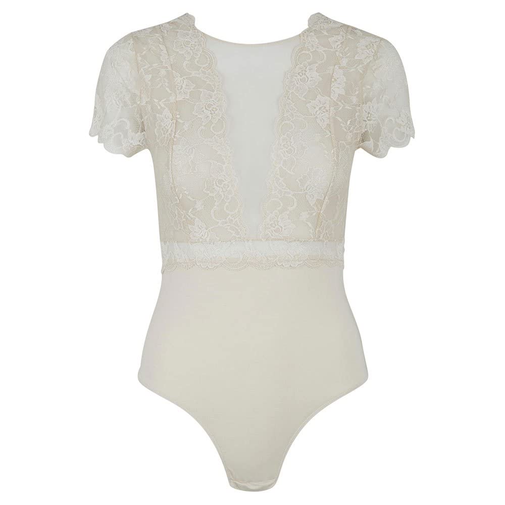 Pieces Pcsicca body donna manica corta elasticizzato