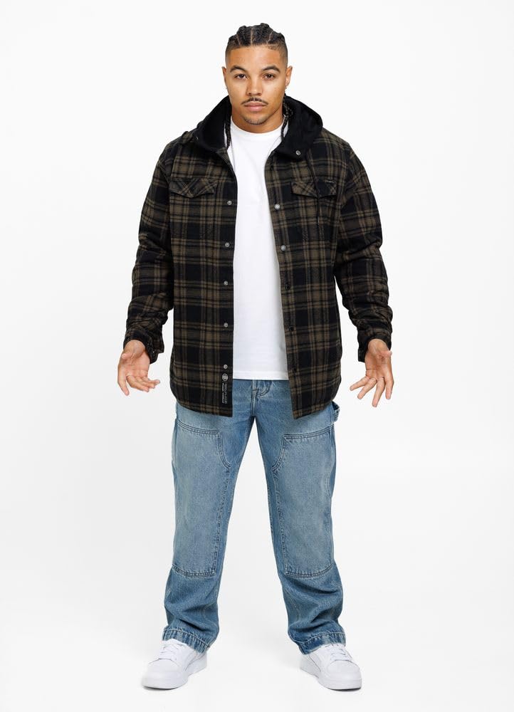 Pit Bull West Coast Pioneer camicia giacca uomo grigia cotone