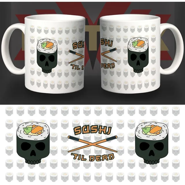 Matrix Music Store Sushi Til Dead tazza ceramica 8,2 cm lavastoviglie