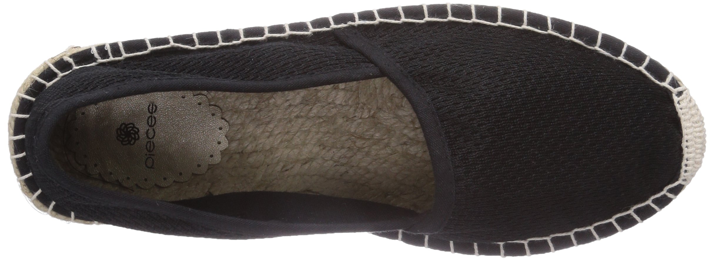 Pieces Haisha Espadrillos Mesh espadrillas donna nere in tela