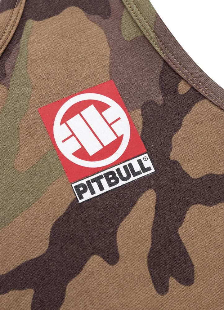 Pitbull Small Hilltop canotta uomo mimetica cotone