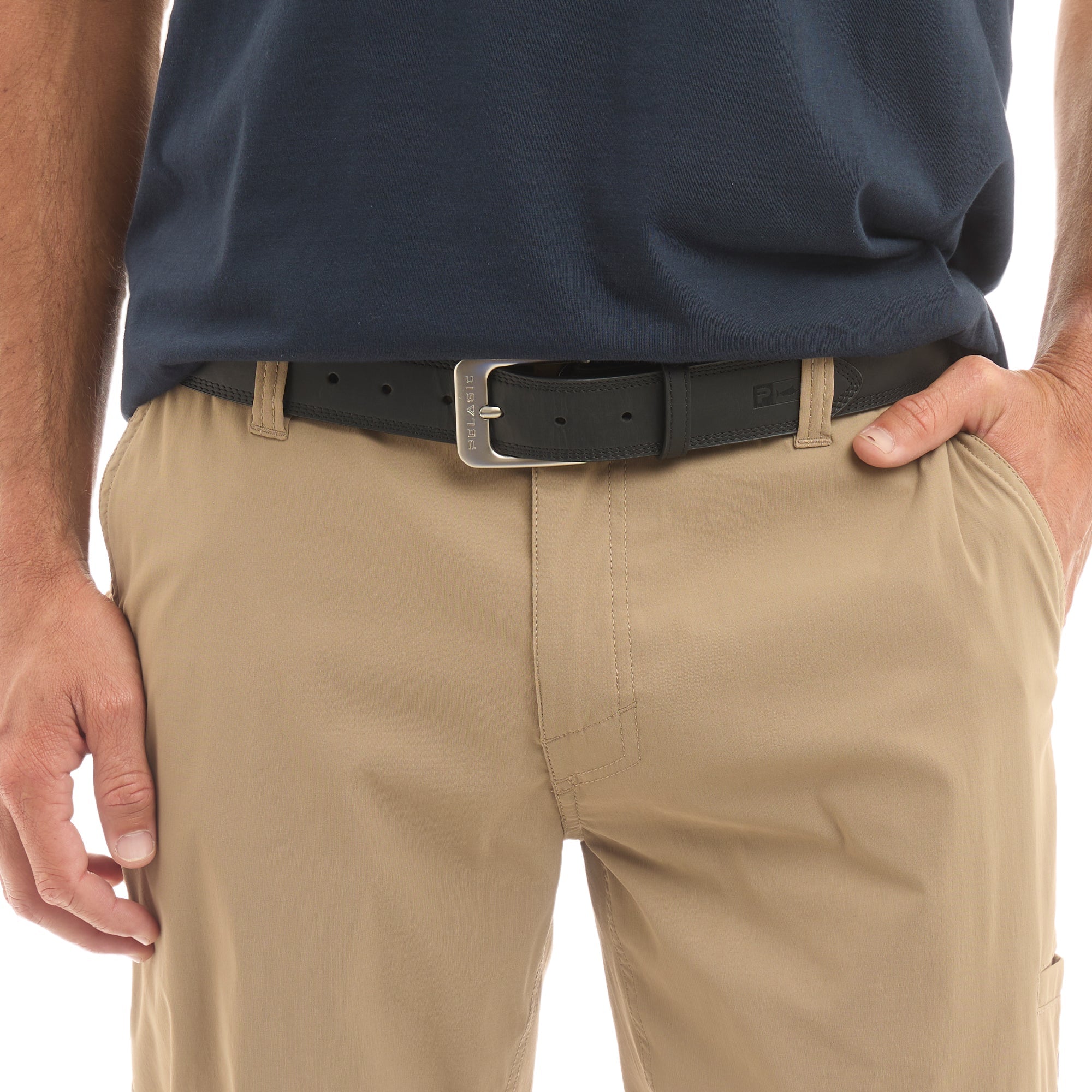 PELAGIC Charter Leather Belt cintura pelle Nero