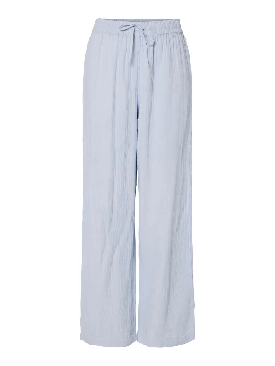 Pieces Pcsastina HW Wide Pants BC Pantaloni Donna Blu Cachemire