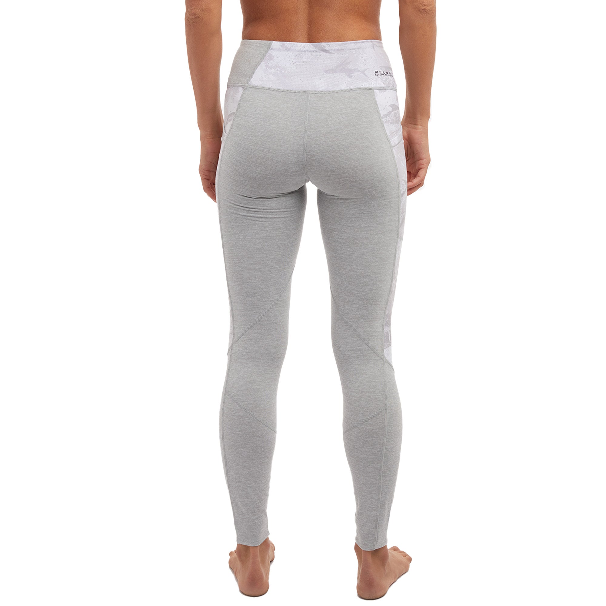 Pelagic Fiji leggings donna pesca grigio con tasca