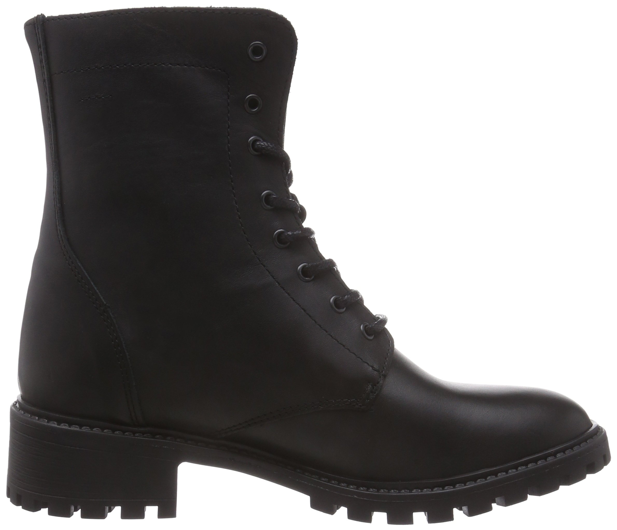 Pieces Psuda Lacci stivali donna nero 36 pelle