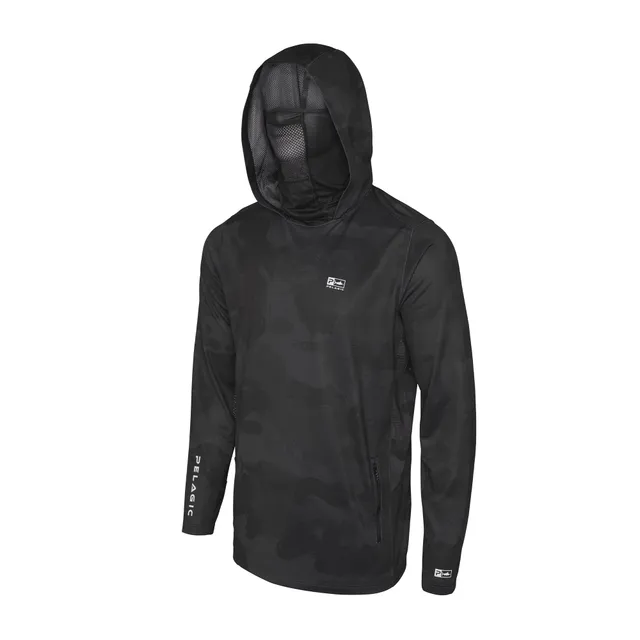Pelagic Exo-Tech felpa uomo black UPF 50+