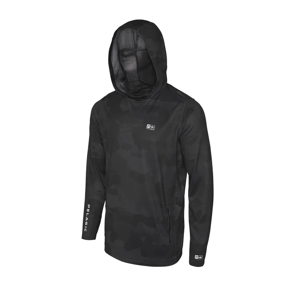 Pelagic Exo-Tech felpa uomo black UPF 50+