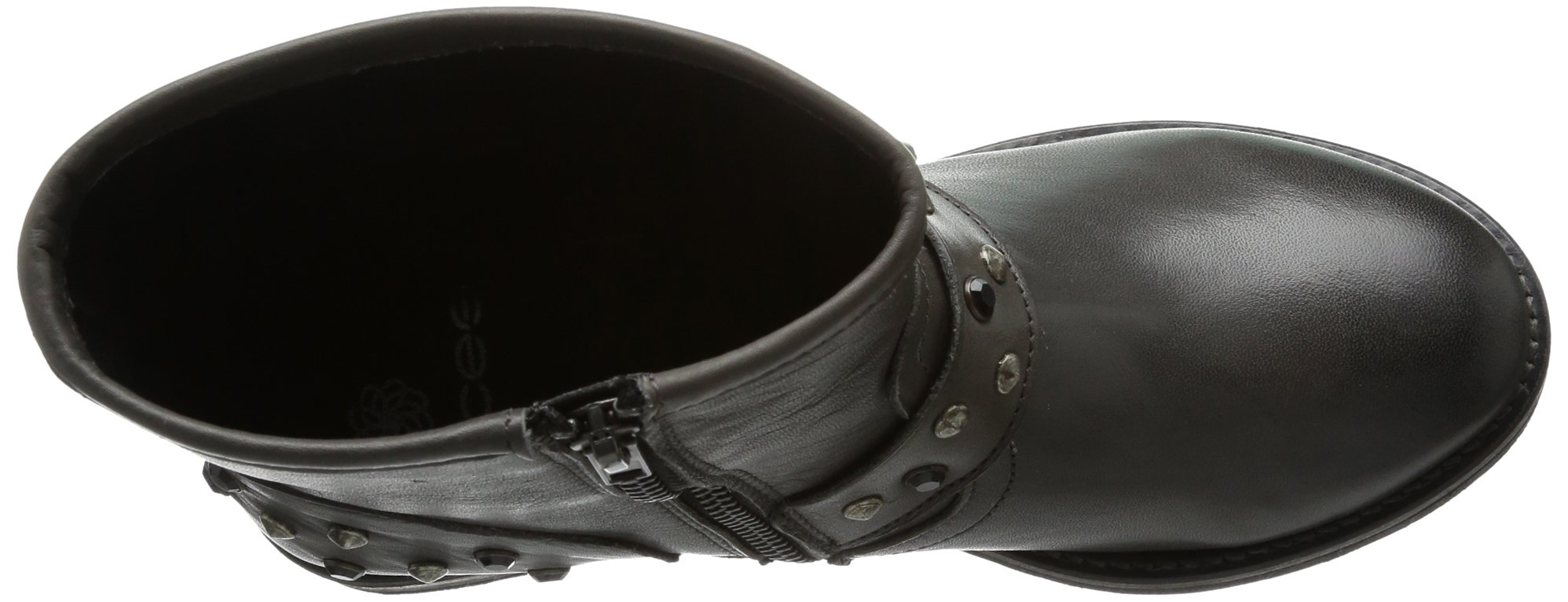 Pieces Isadora Leather stivaletti donna grigio scuro 36 EU