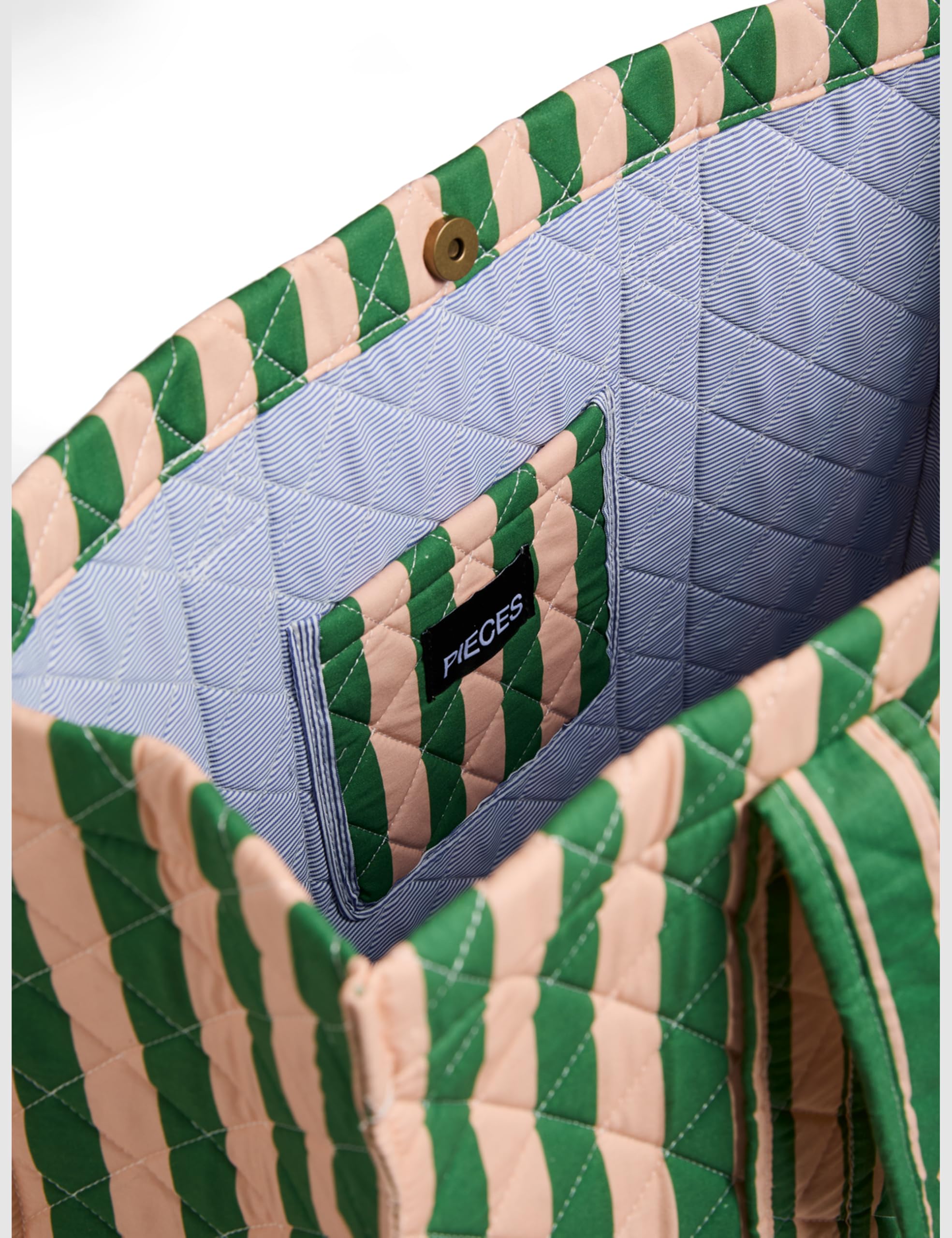 Pieces Pcbianca Shopper FC borsa donna pesca pallida