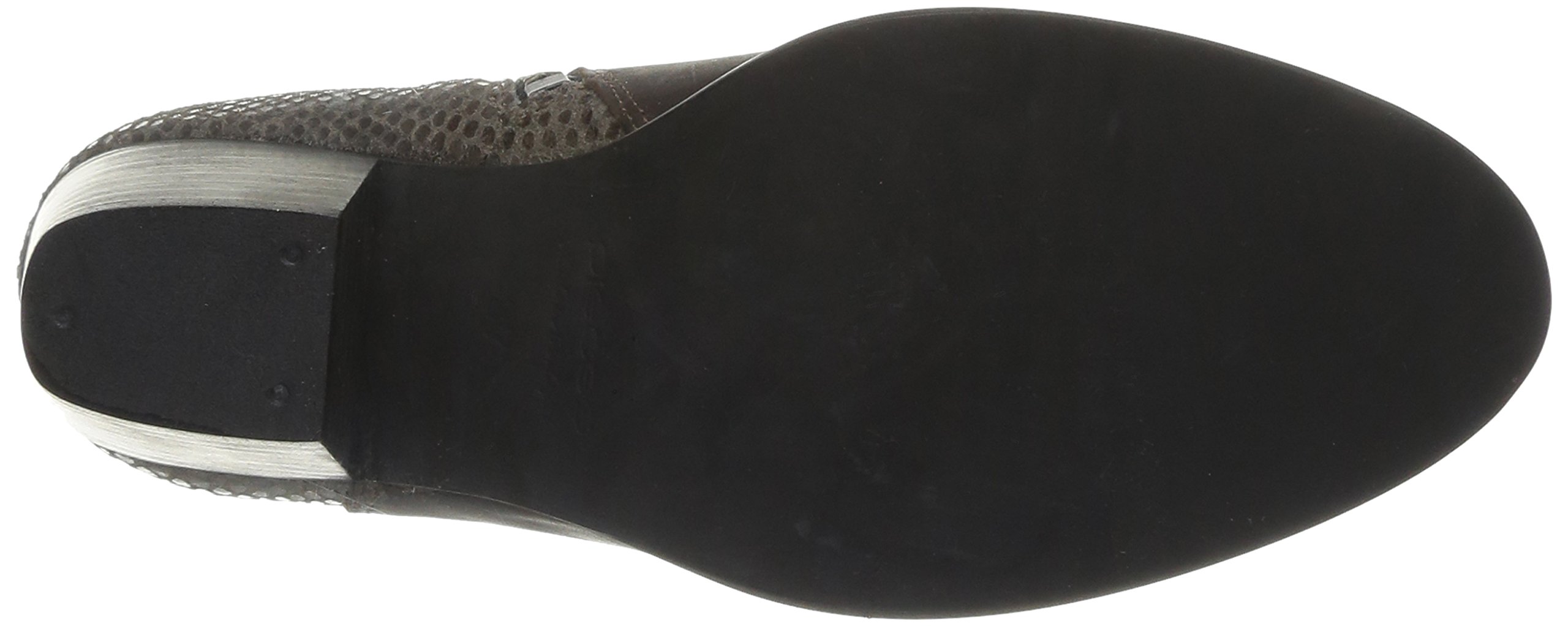 Pieces Ulai Leather Boot stivali donna 36 grigio scuro pelle