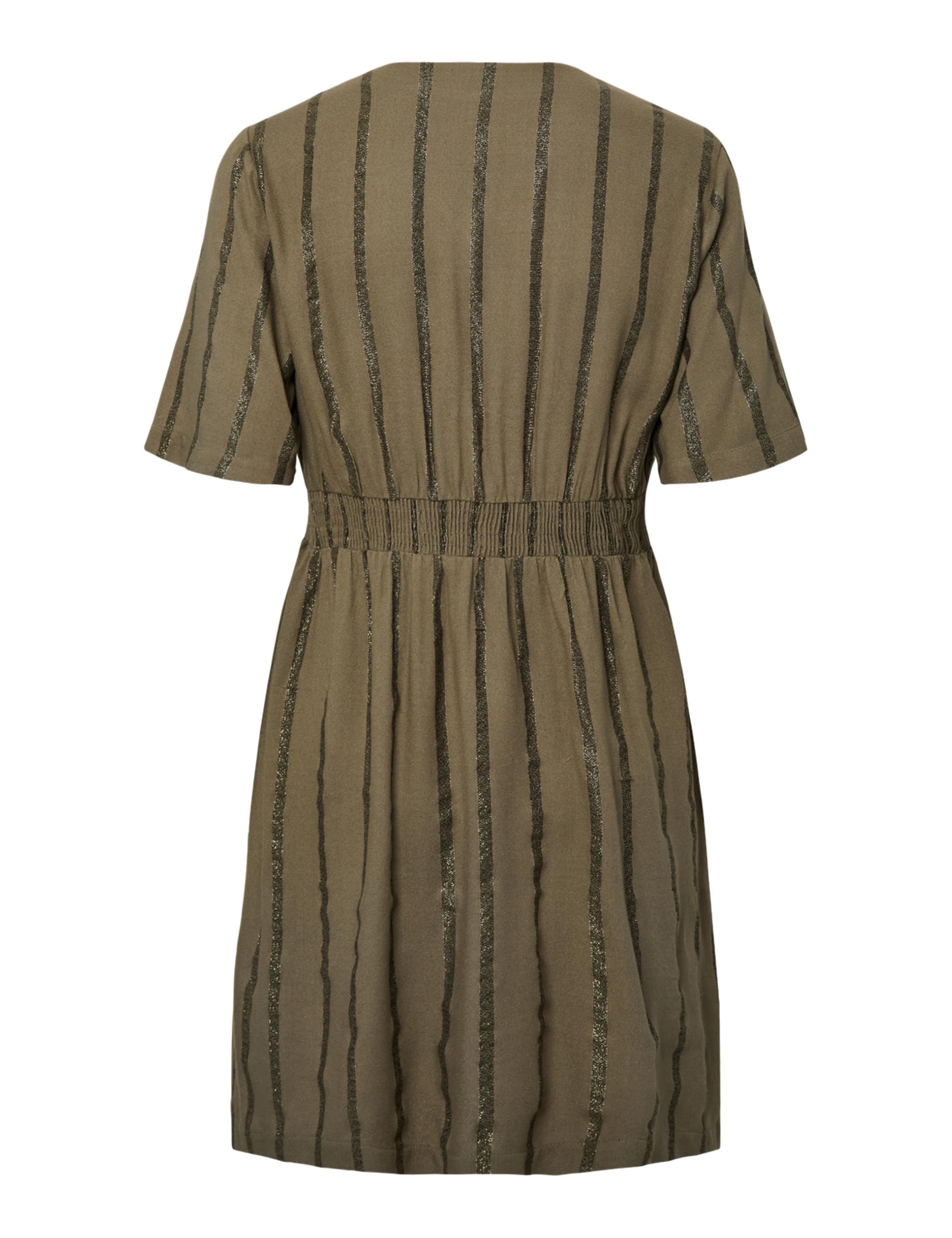 Pieces Pcbrigitte SS V-Neck Wvn Dress FC vestito M scollo a V