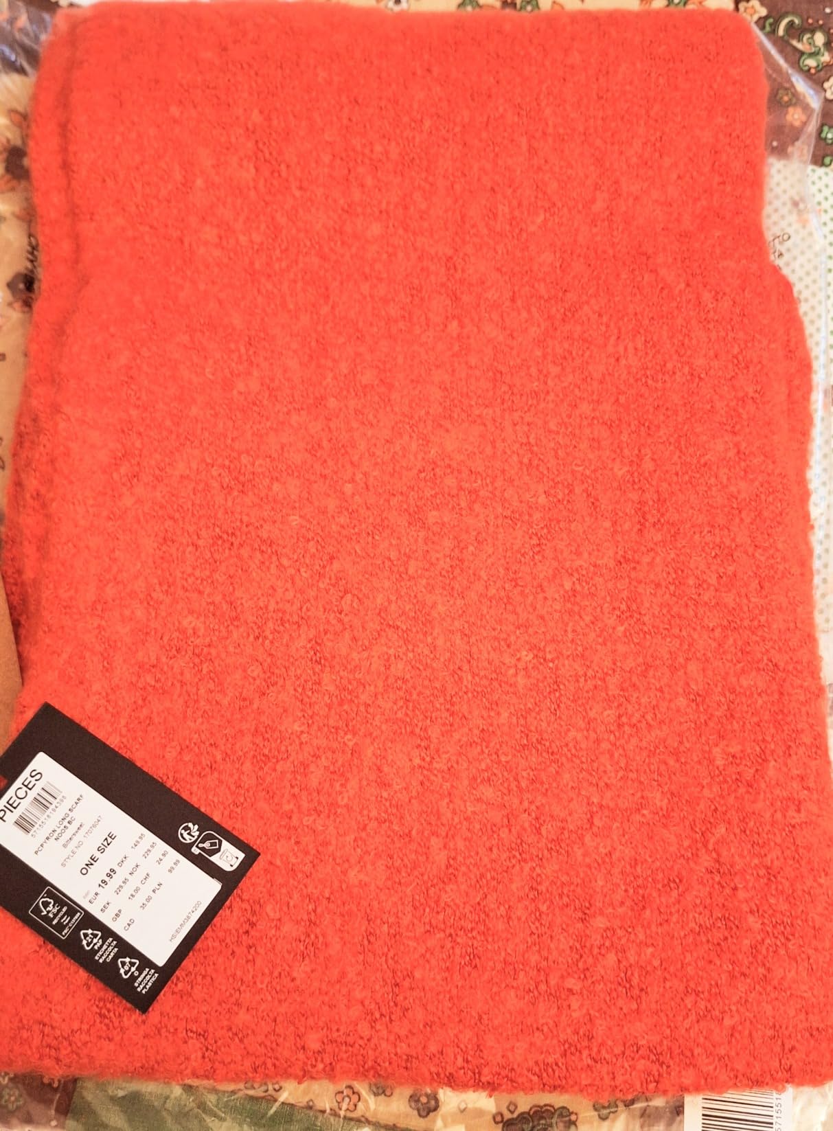 Pieces Pcpyron Long Scarf Noos Bc sciarpa Dolce Amaro lunga