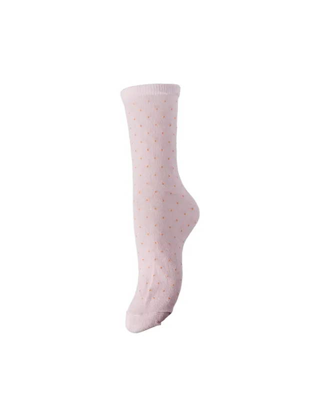 PIECES Pcsebby Glitter Long Pattern Noos Bc Calze Rosa Taglia Unica