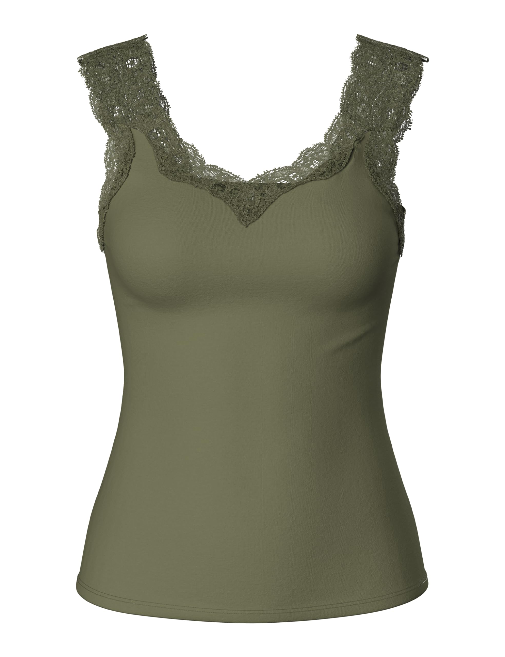Pieces Pcbarbera Lace top donna nero in pizzo