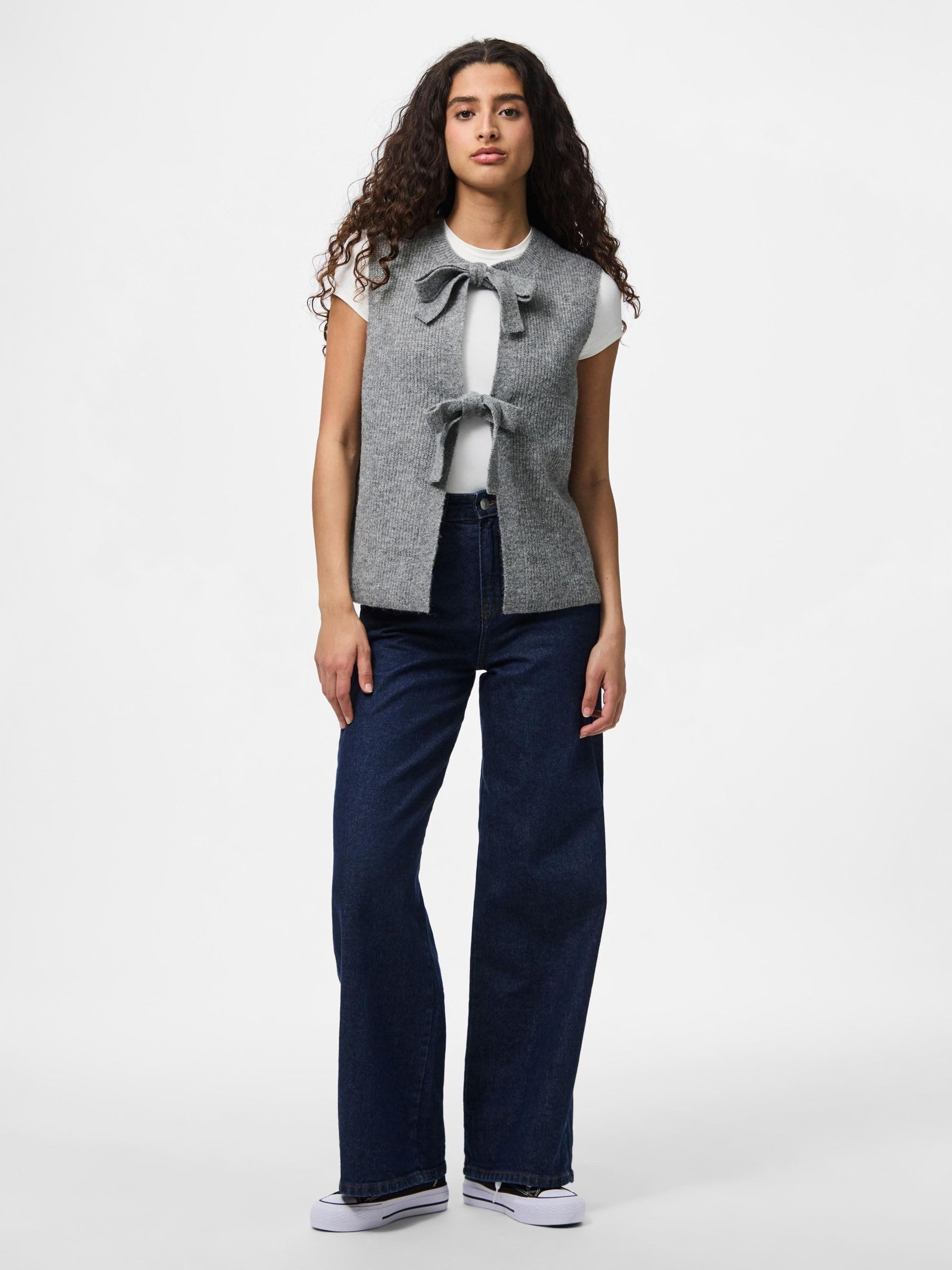 Pieces Pcsilly gilet maglia donna senza maniche