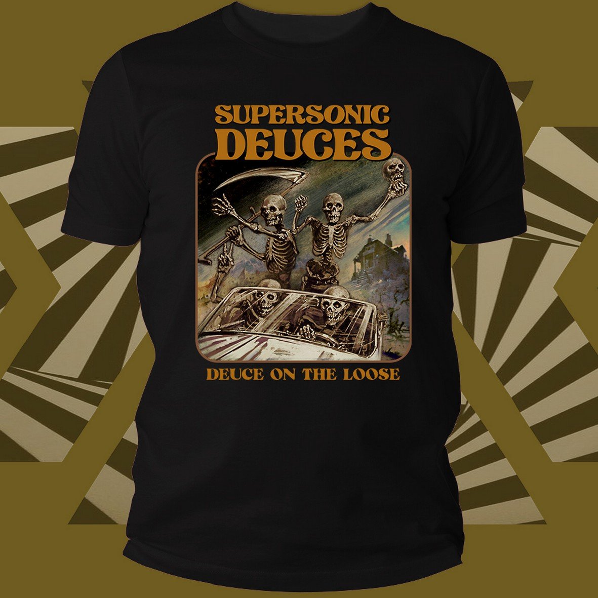 Matrix Music Store Supersonic Deuce Deuce On The Loose T-shirt cotone organico