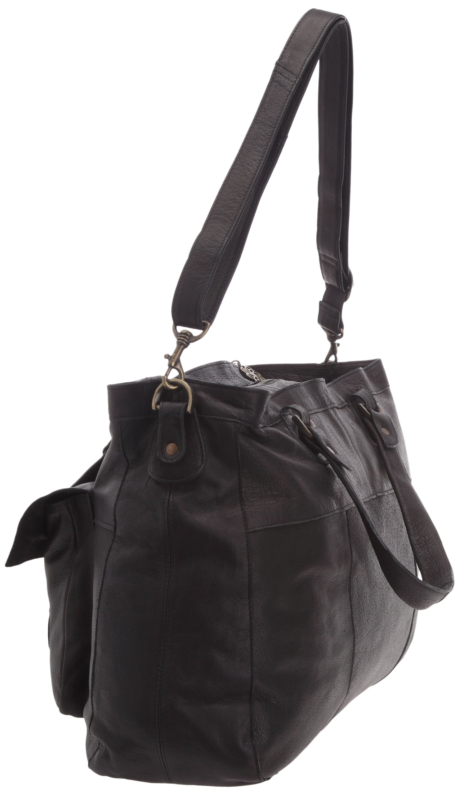 Pieces Totally Royal borsa pelle donna nera