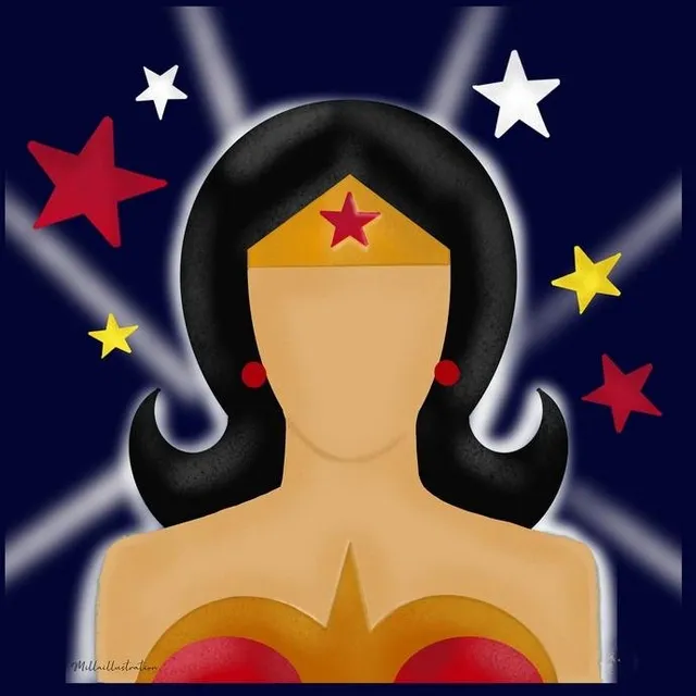 Milla Wonder Woman t-shirt donna unisex cotone