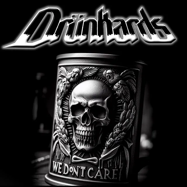 Drunkards We Don’t Care t-shirt cotone organico nera