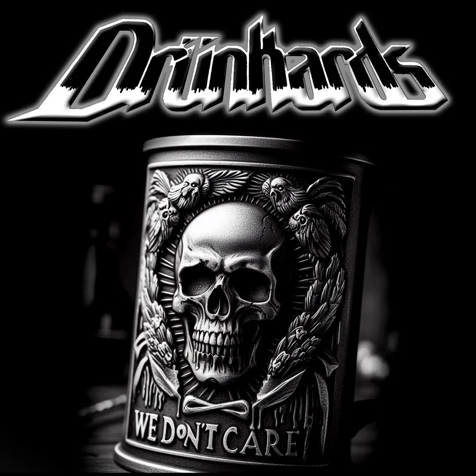 Drunkards We Don’t Care t-shirt cotone organico nera