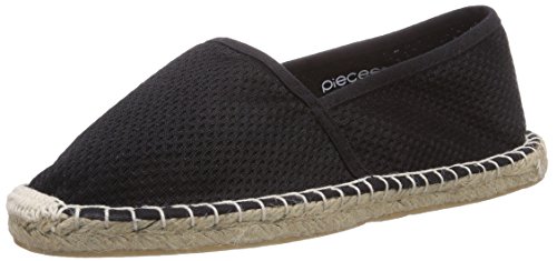 Pieces Haisha Espadrillos Mesh espadrillas donna nere in tela
