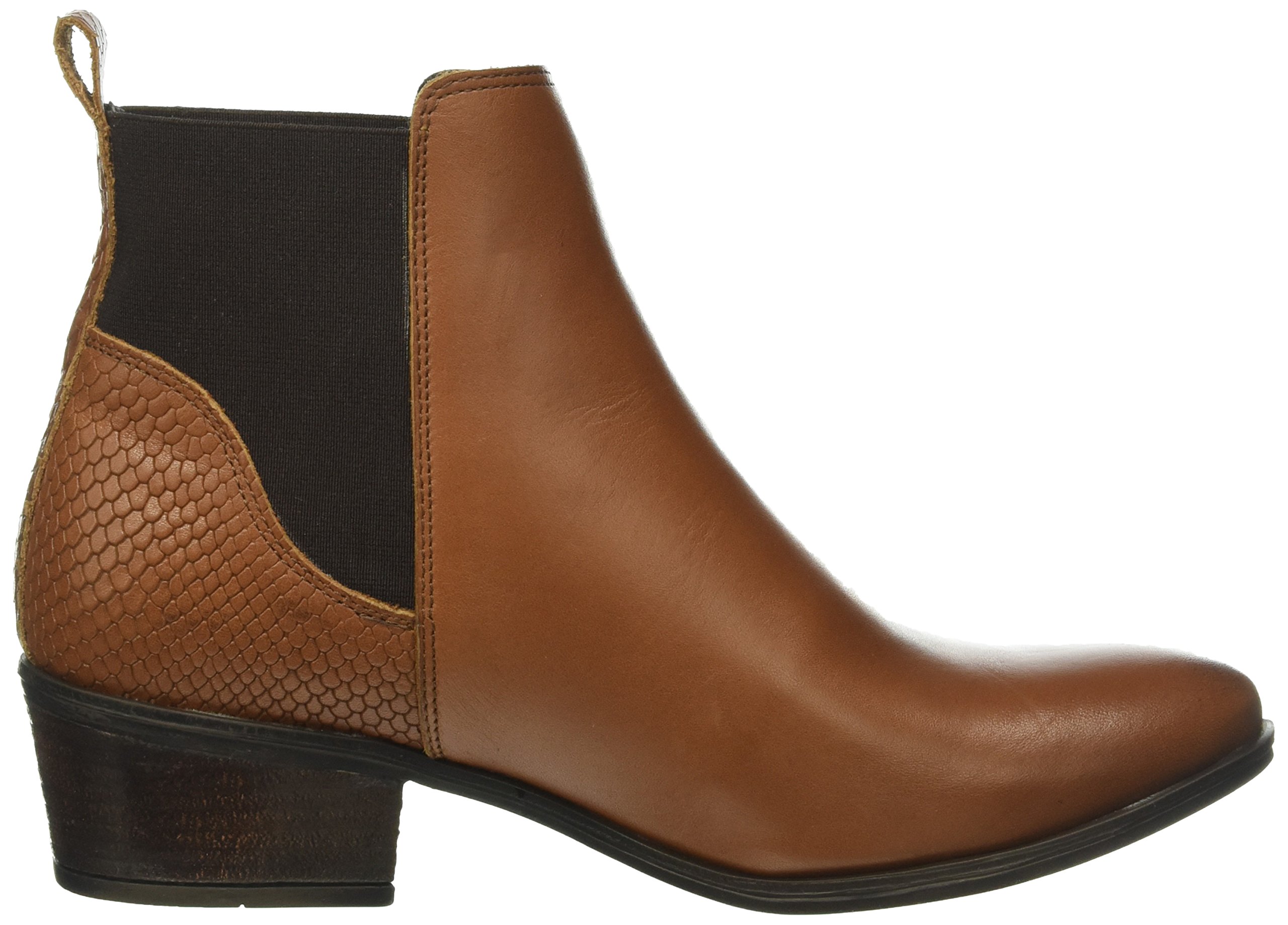 Pieces Psbecca stivali chelsea in pelle cognac 38 EU