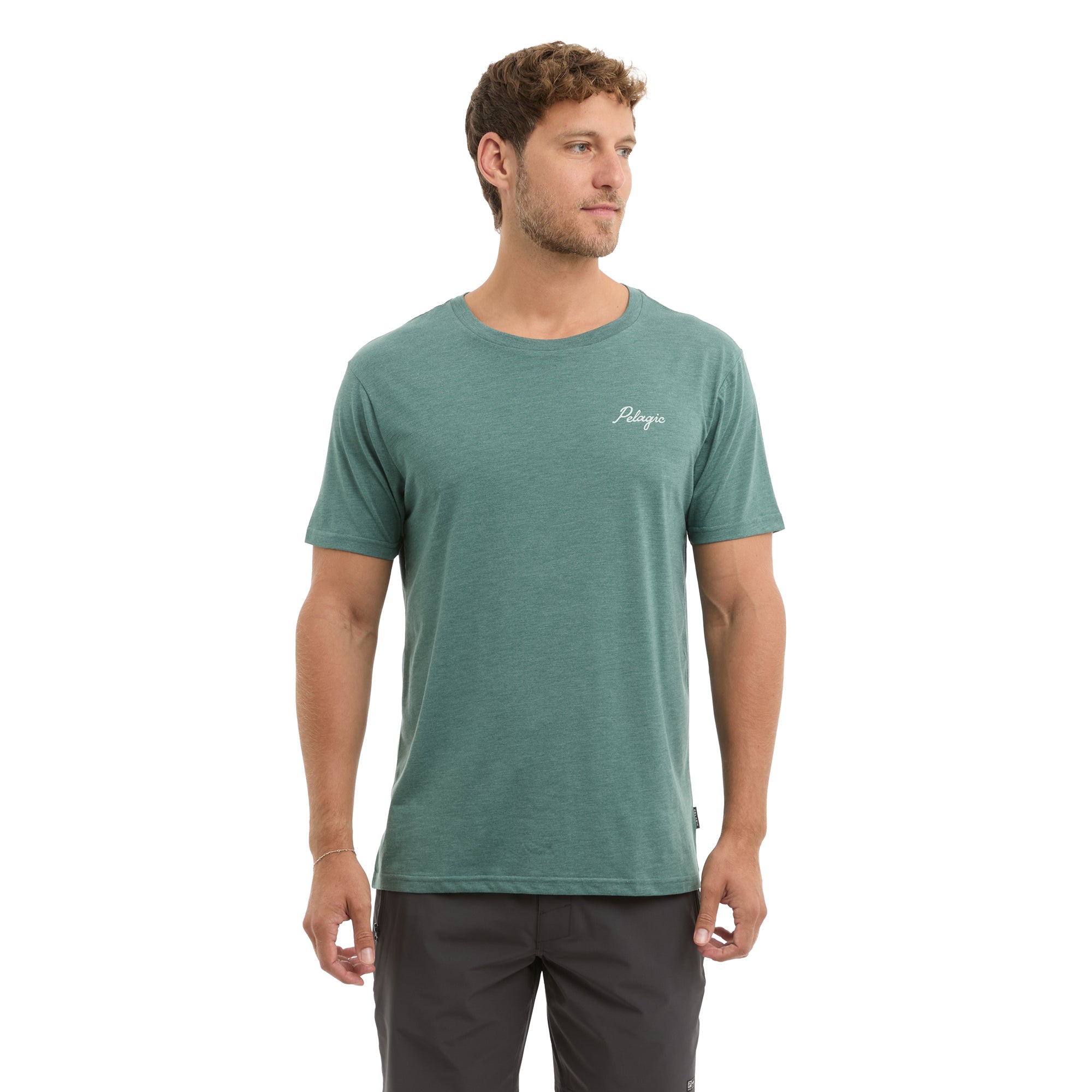 Pelagic Lines In maglietta uomo blu atlantico tri-blend