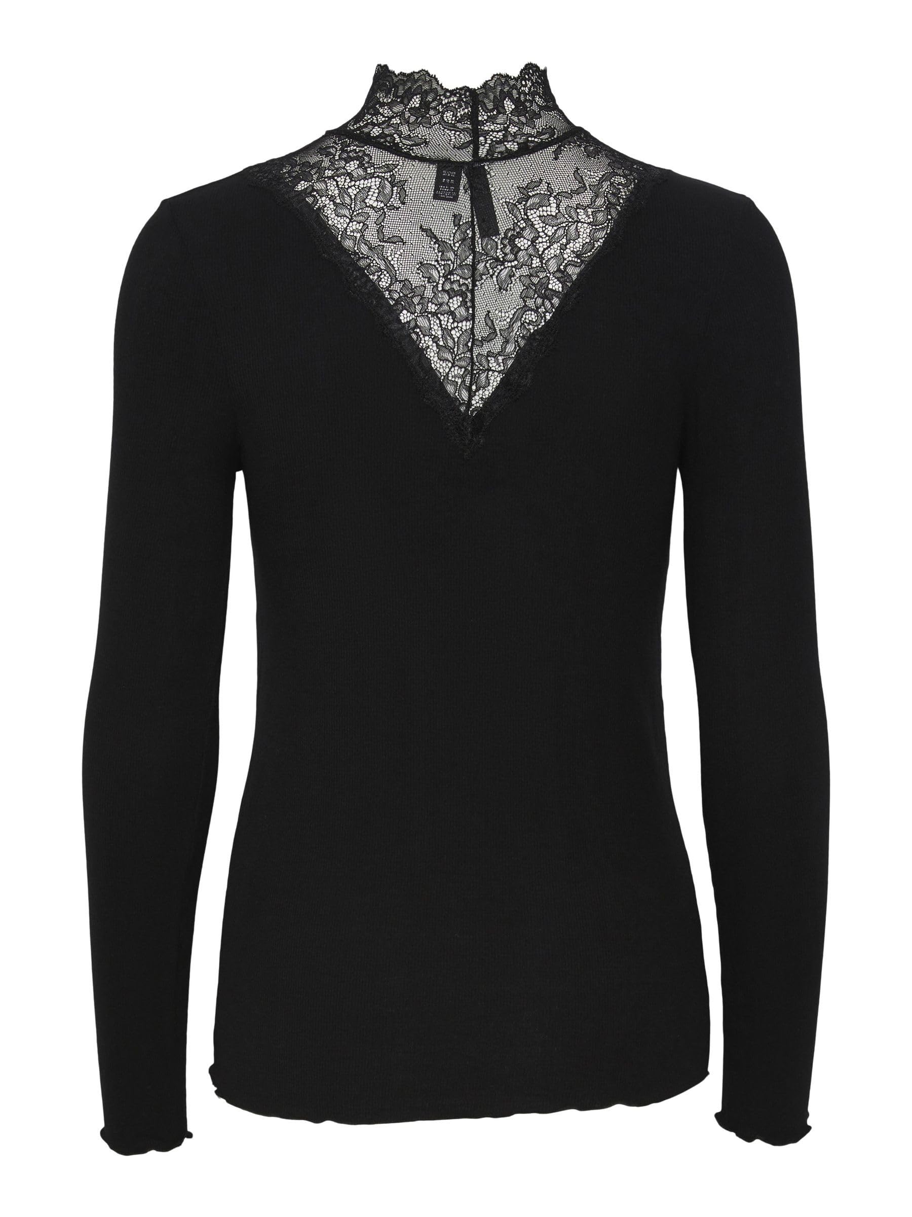Pieces Pcsiri maglia collo alto donna S manica lunga