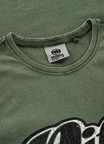 Pit Bull West Coast Denim Washed t-shirt uomo cotone