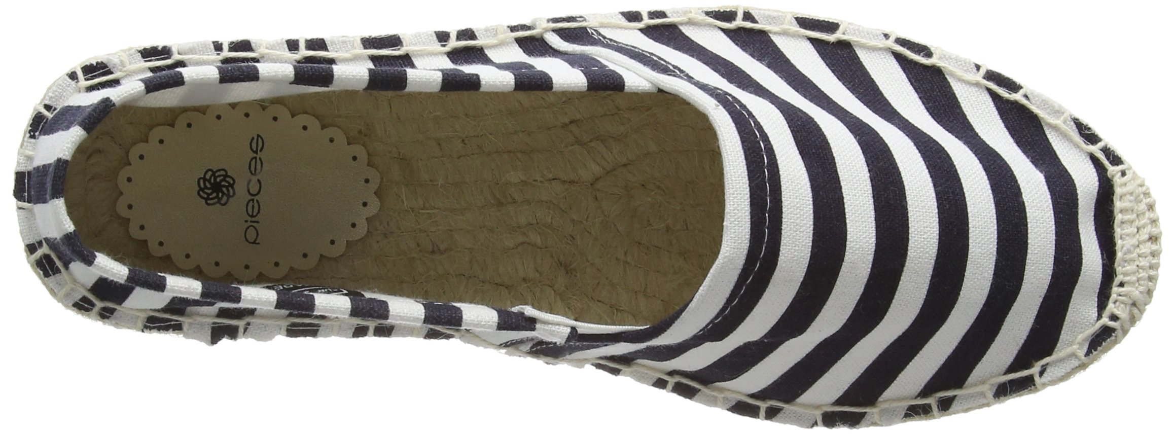 Pieces Haisha espadrillas donna blu navy bianco a righe
