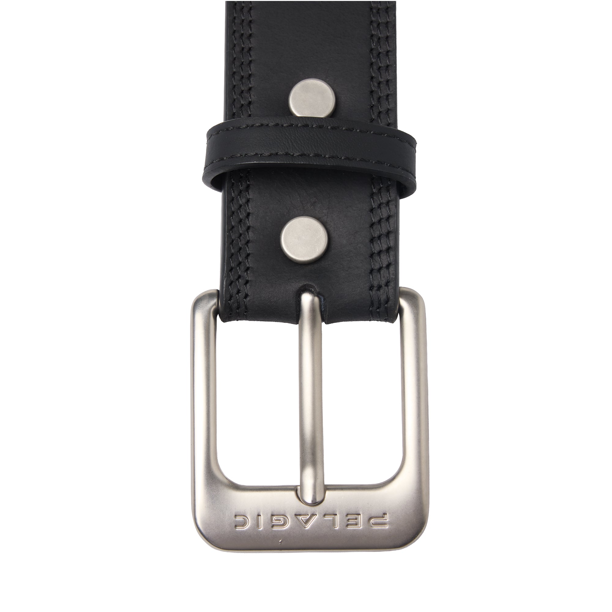 PELAGIC Charter Leather Belt cintura pelle Nero