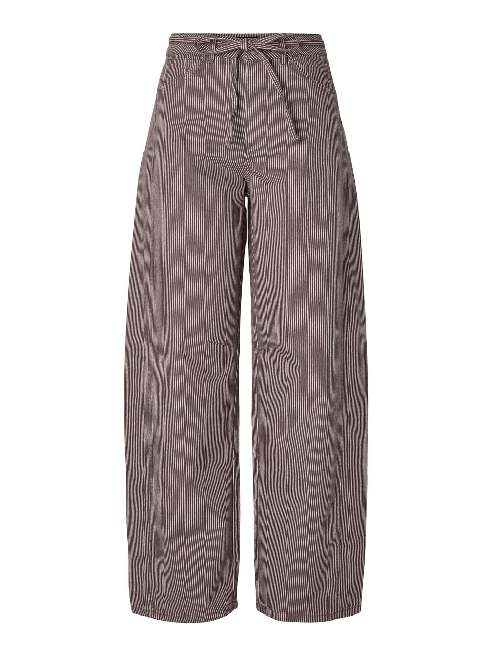 Pieces Pcbillo MW Tie Barrel jeans donna gamba barrel