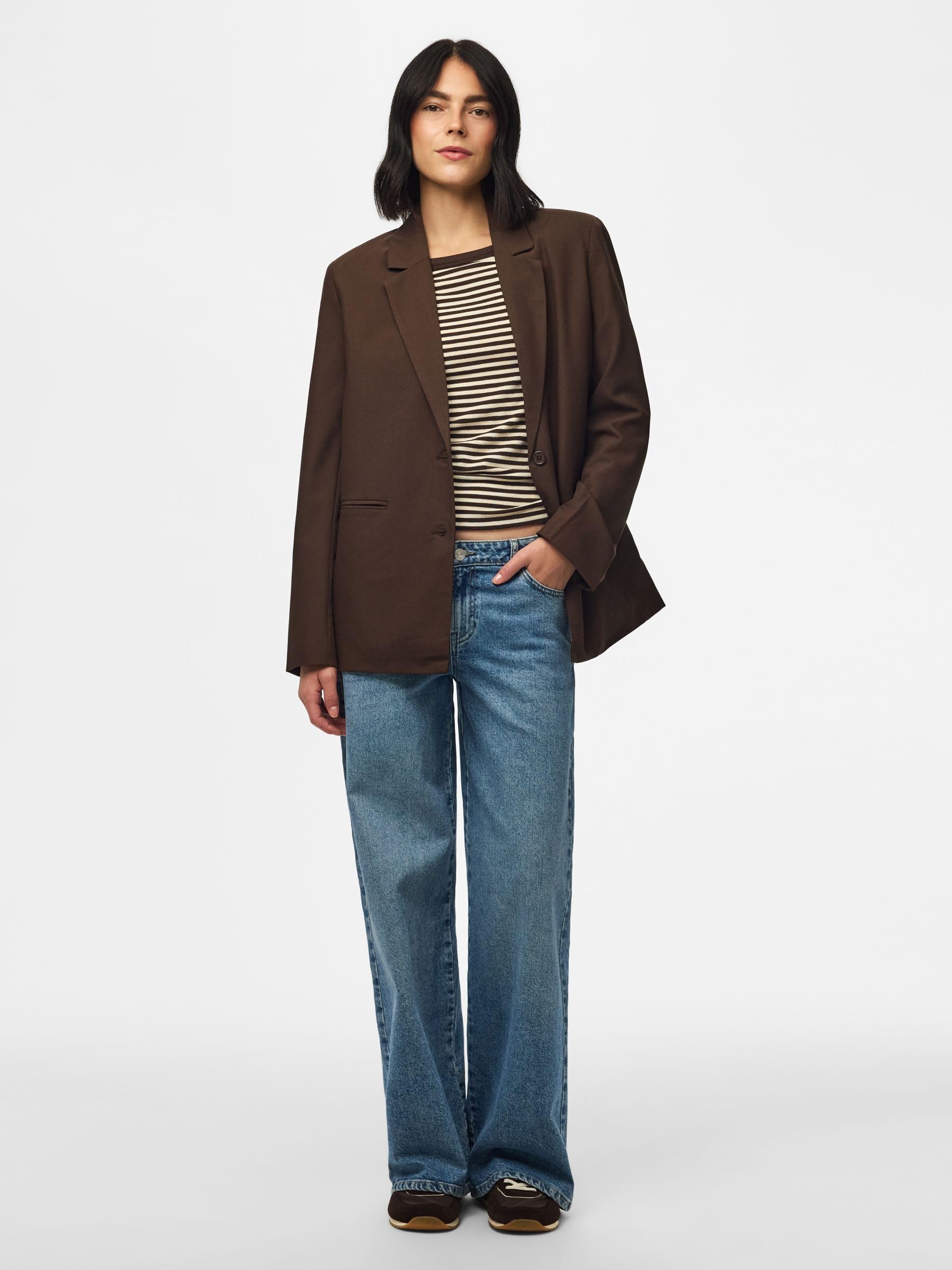 Pieces Pcbosella LS Loose Blazer Noos blazer donna