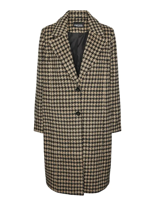 Pieces Pcandrea Cappotto Donna a Quadri XS