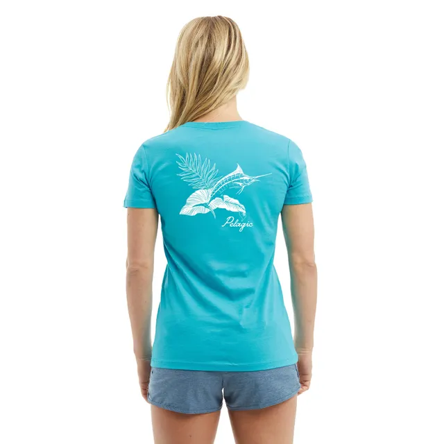 Pelagic Ws Tropic Marlin maglietta donna Tahiti Blue cotone