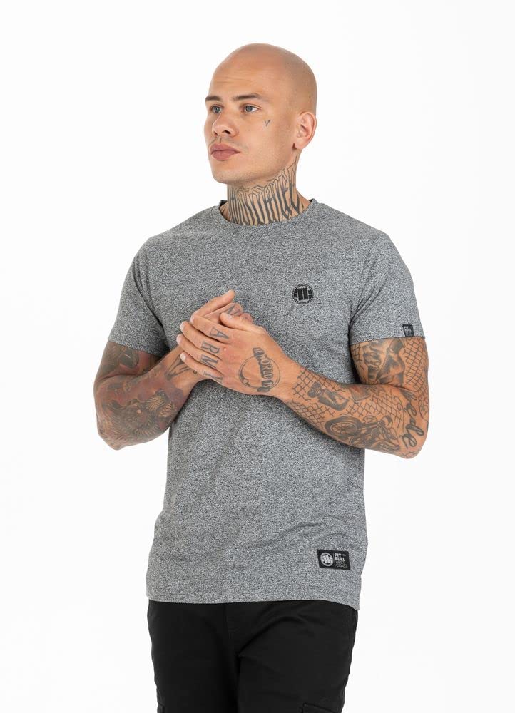 Pit Bull Small Logo Premium Grey MLG t-shirt cotone M