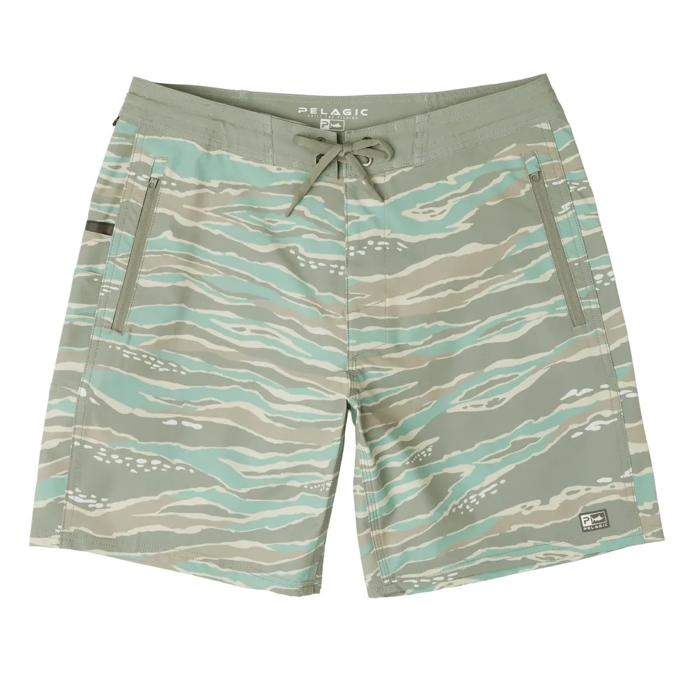 Pelagic Leaderman boardshort pesca mangrove mimetico