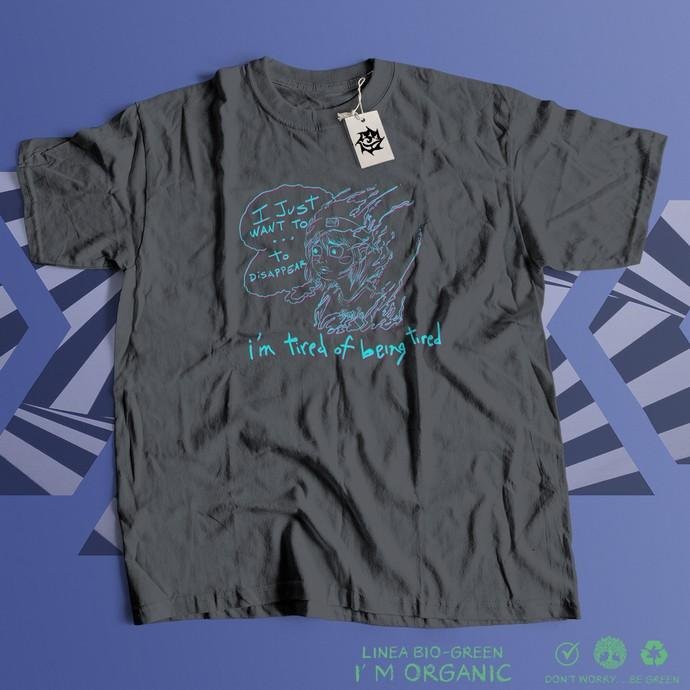 Woop Tribe-Tee I Just Want To Disappear t-shirt unisex cotone