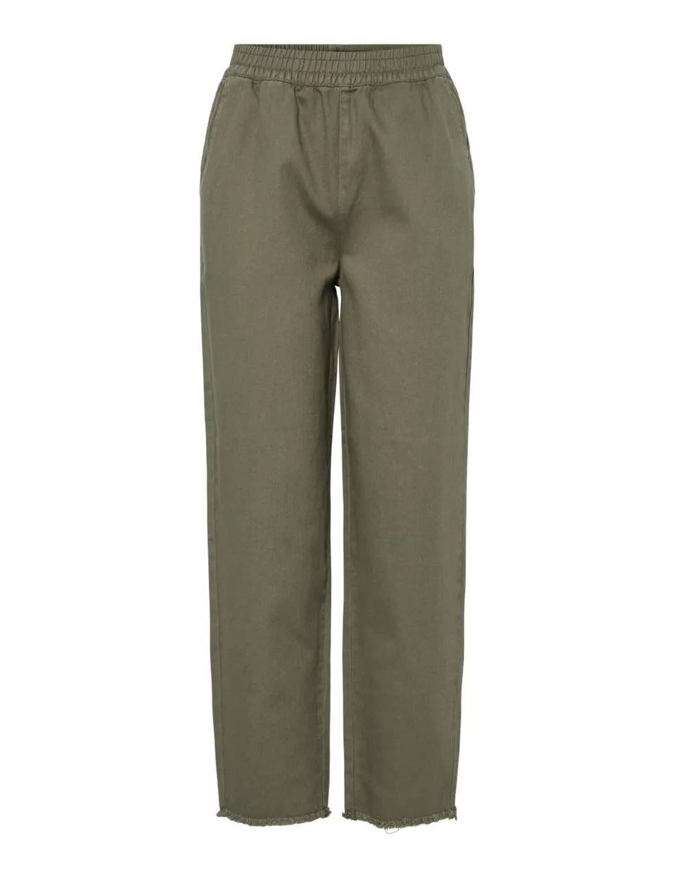 Pieces Pcsally HW pantaloni donna alla caviglia vita alta